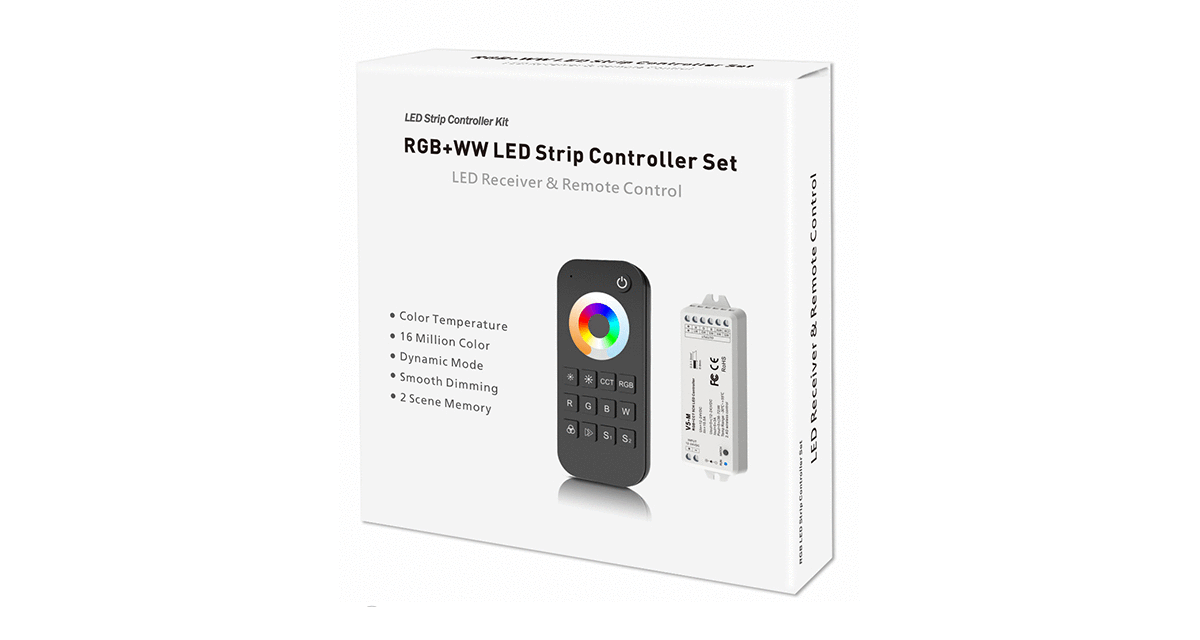 2.4G RF RGB+CCT Controller Kit - dimmbar - Farbtemp. -wechsel