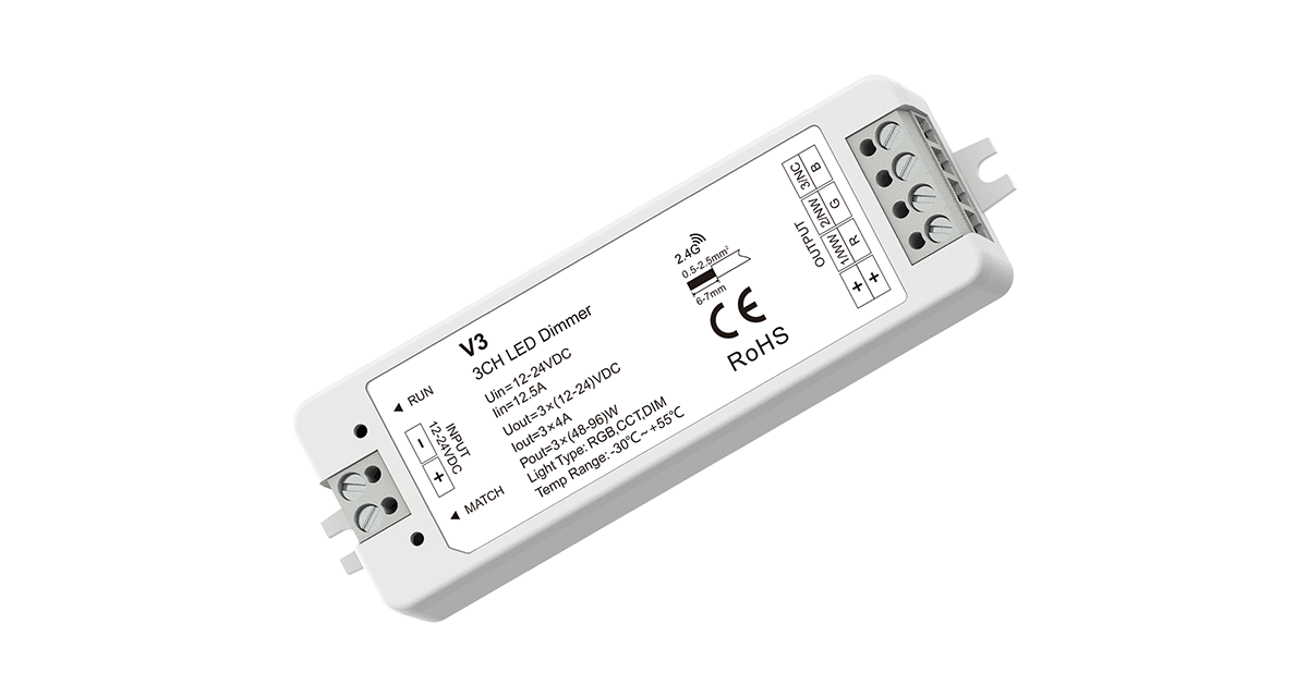 2.4G RF RGB Controller Kit - Farbwechsel - dimmbar