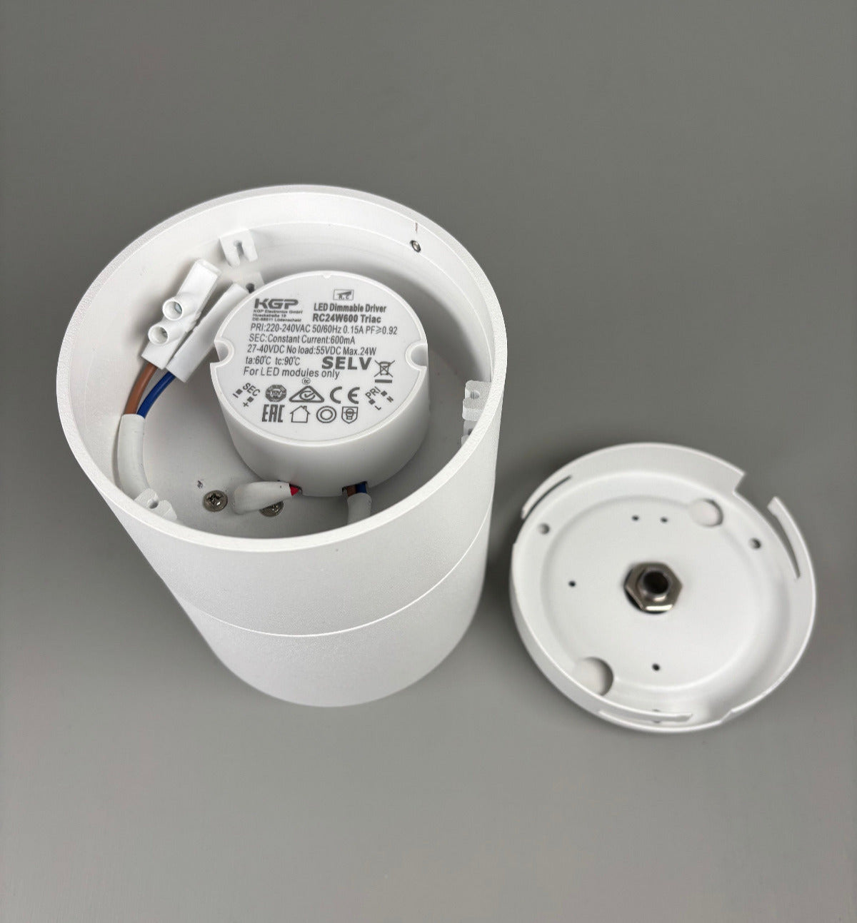 LED-Deckenstrahler, dreh- und neigbar, weiß, 1flg. 24W