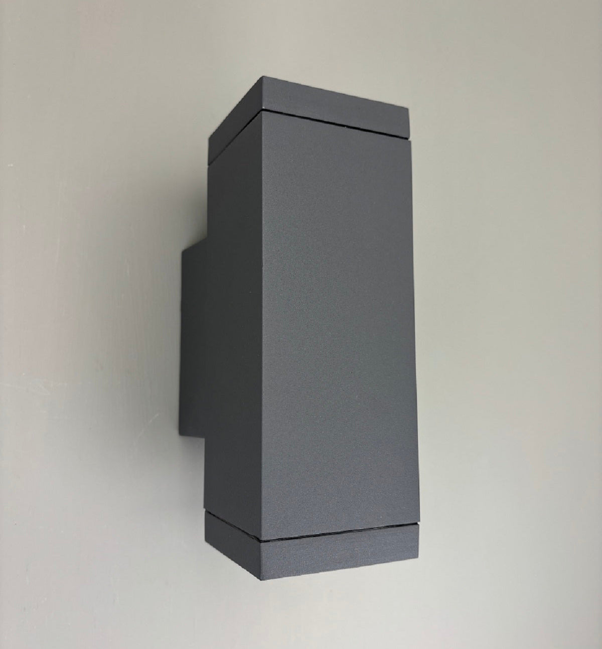 Außenwandleuchte, grau, 2flg., GU10, IP54