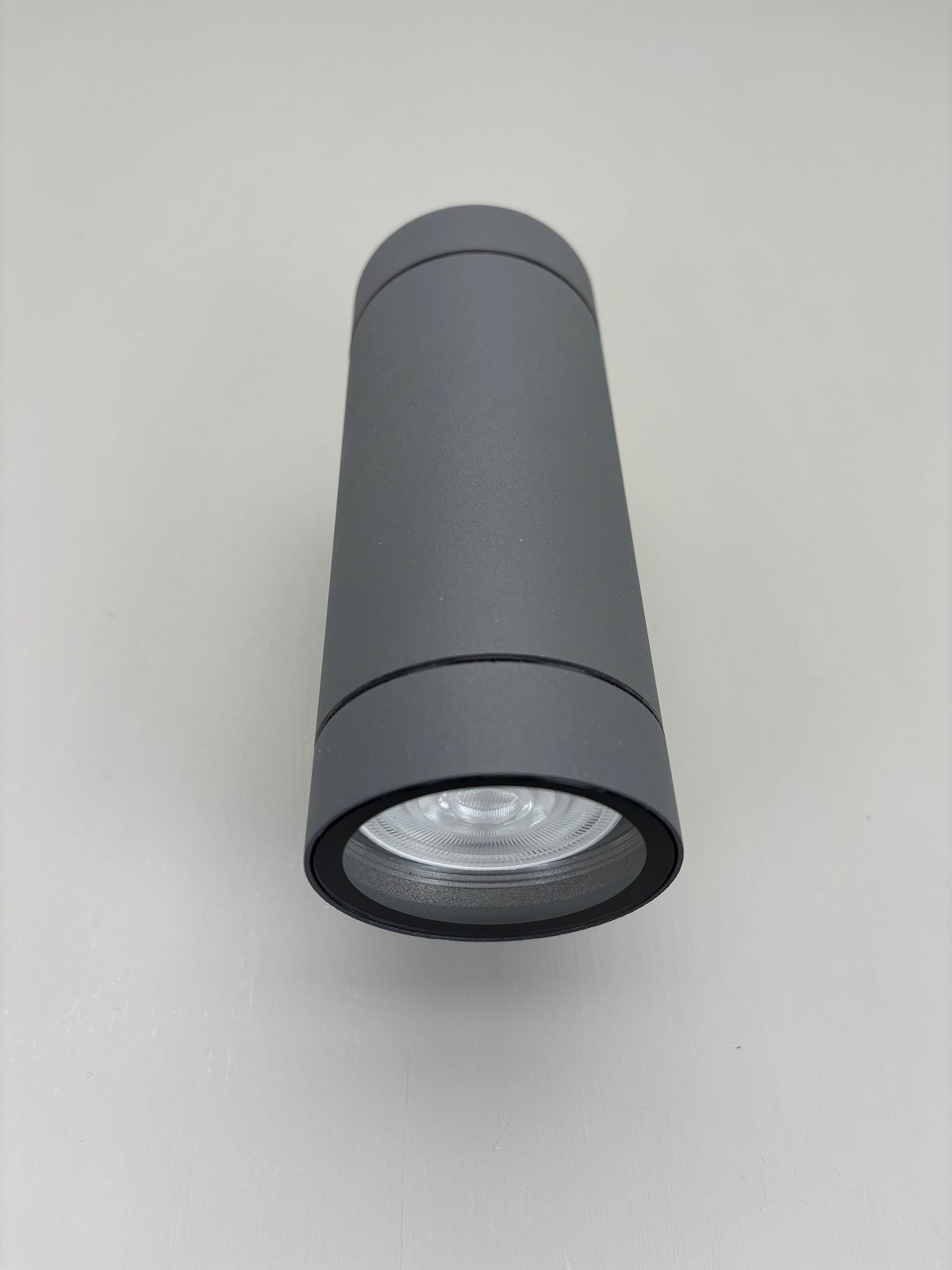 Außenwandleuchte, grau, 2flg., GU10, IP54