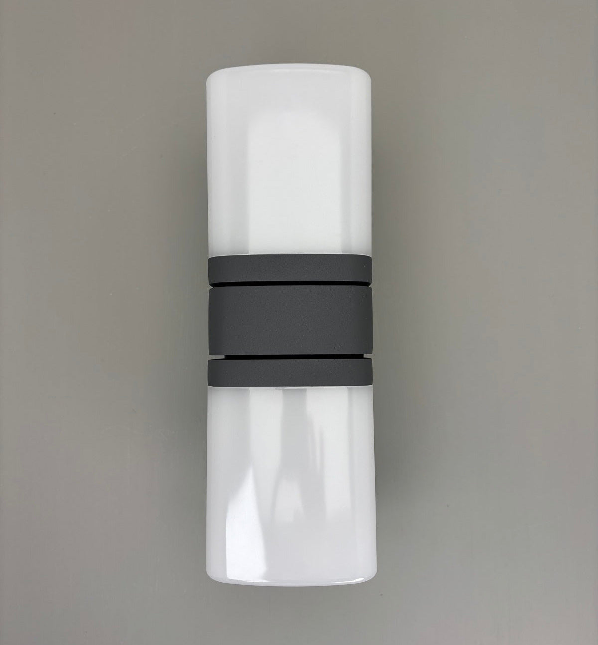 Außenwandleuchte drehbar, grau, 2flg. 12.5W,
