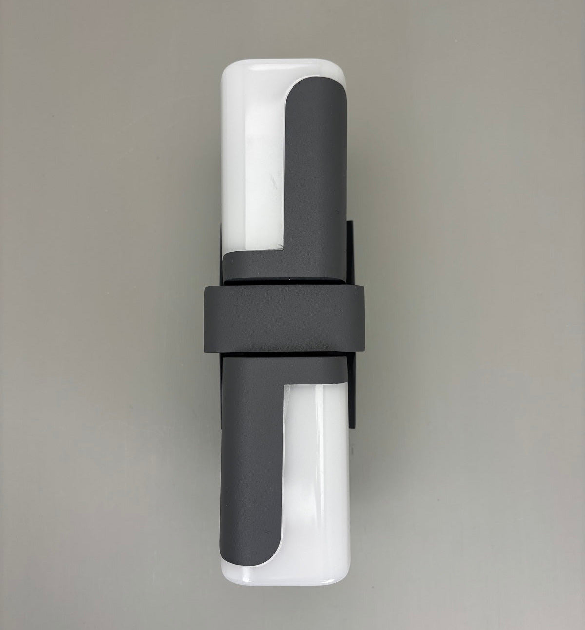 Außenwandleuchte drehbar, grau, 2flg. 12.5W,