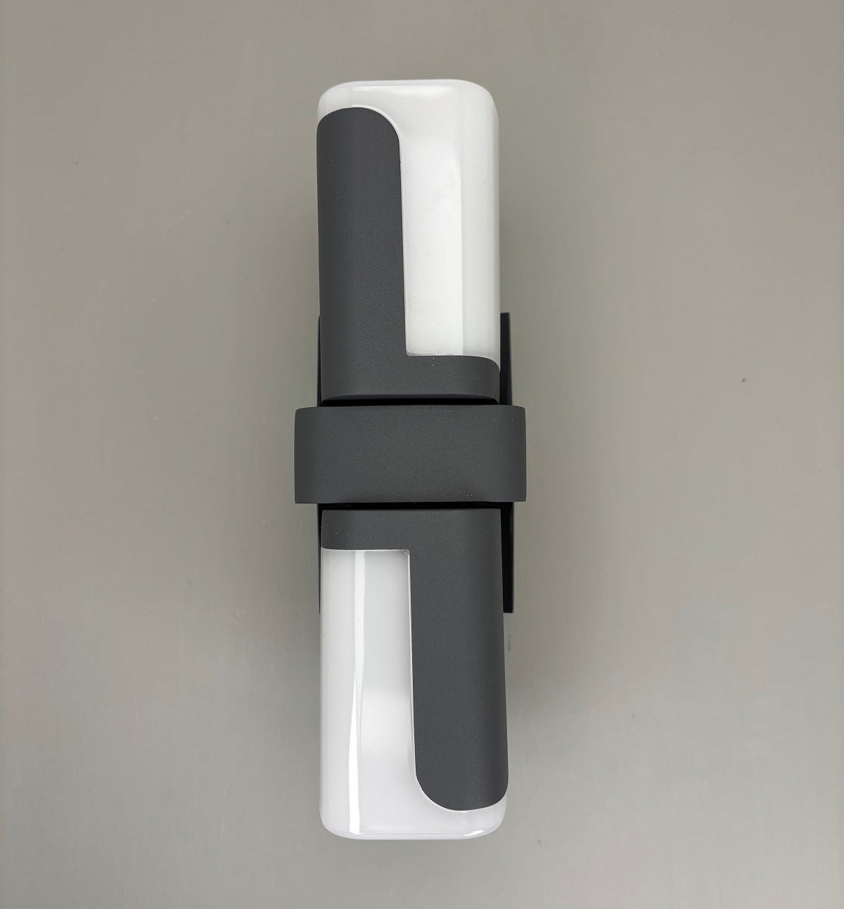 Außenwandleuchte drehbar, grau, 2flg. 12.5W,