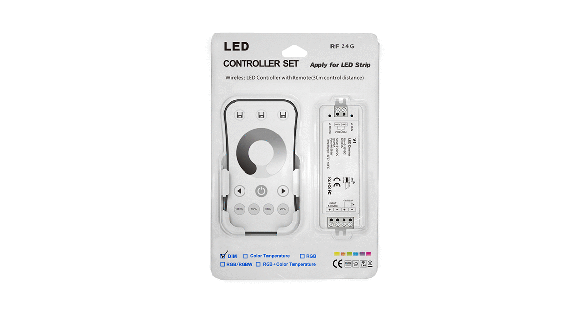 2.4G RF Einfarbiger LED Controller Kit - dimmbar