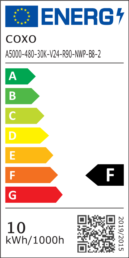Warmweiß COB LED Band 24V / 10W´M / 480 LEDs´M / 500cm