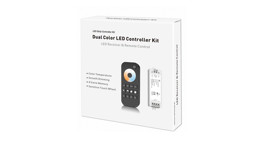 2.4G RF CCT Controller Kit - dimmbar - einstellbare Farbtemperatur 2700K-6500K LED Band