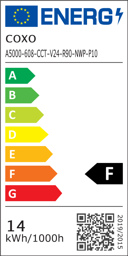 CCT COB LED Band 24V / 14W´M / 608 LEDs´M / 500cm