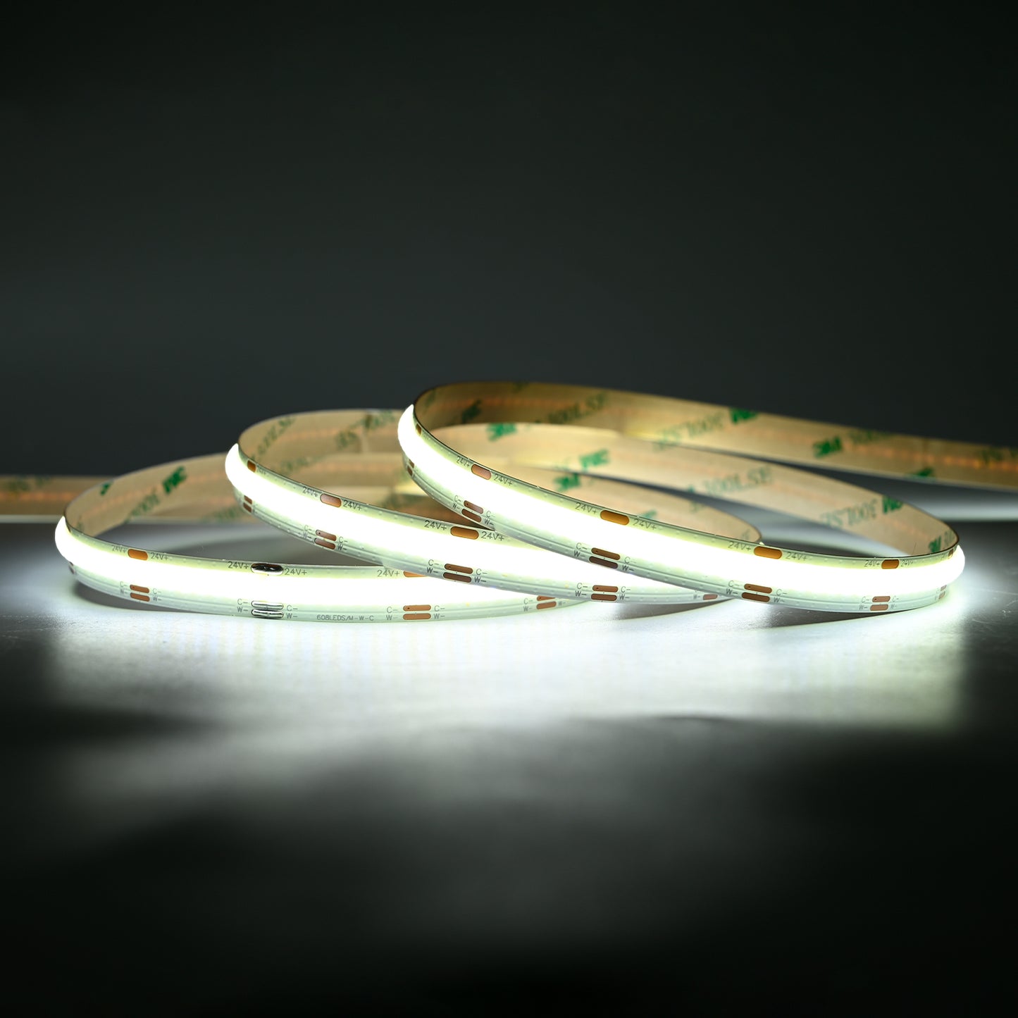 CCT COB LED Band 24V / 14W´M / 608 LEDs´M / 500cm